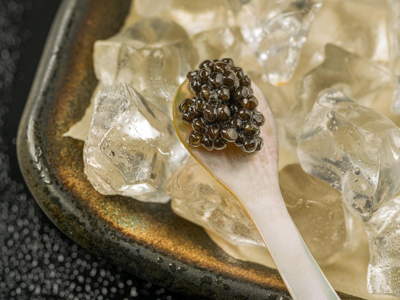 Caviar on crushed ice